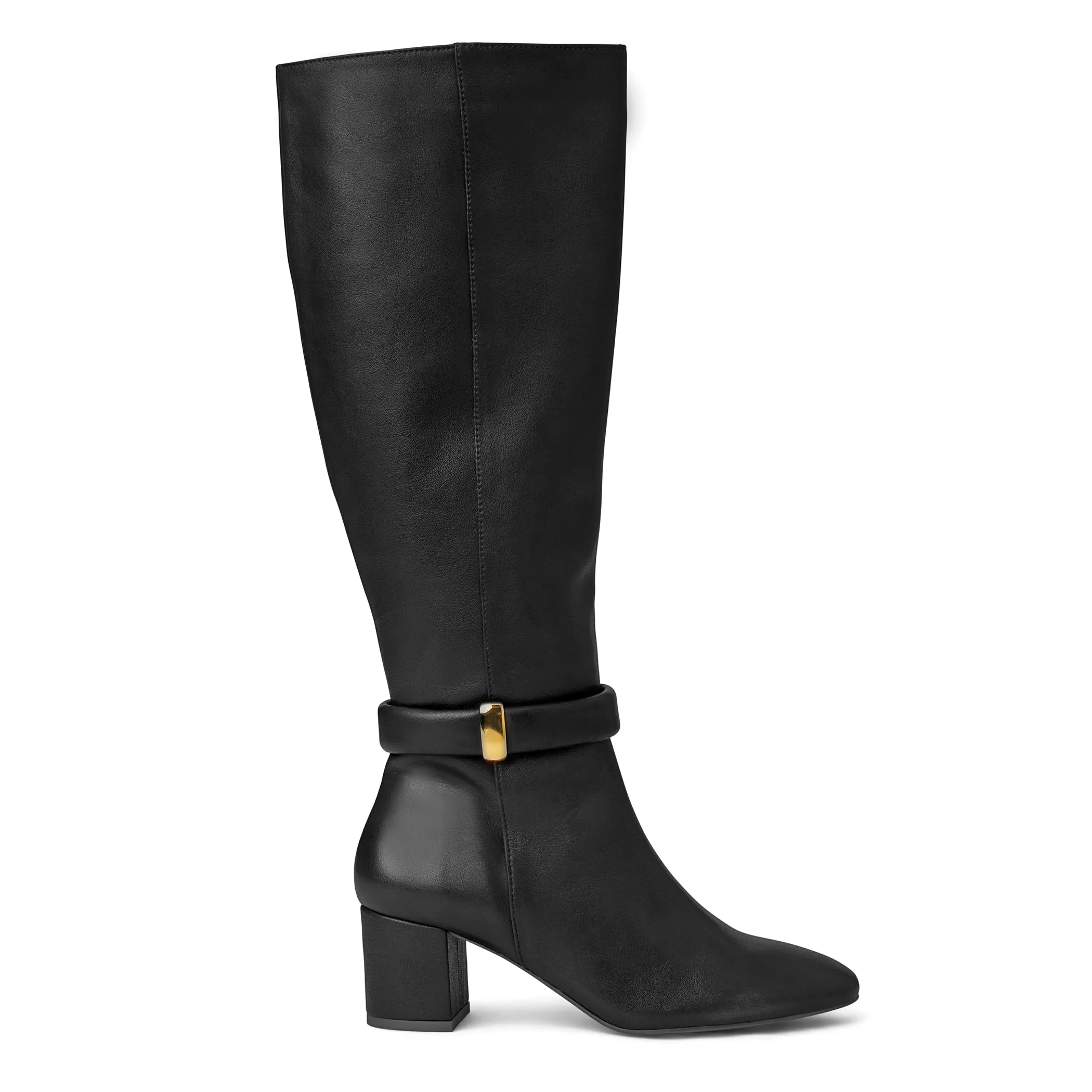 Victoria Tall Shafted Leather Boot- Black sold by Bruno Magli product image thumbnail 3