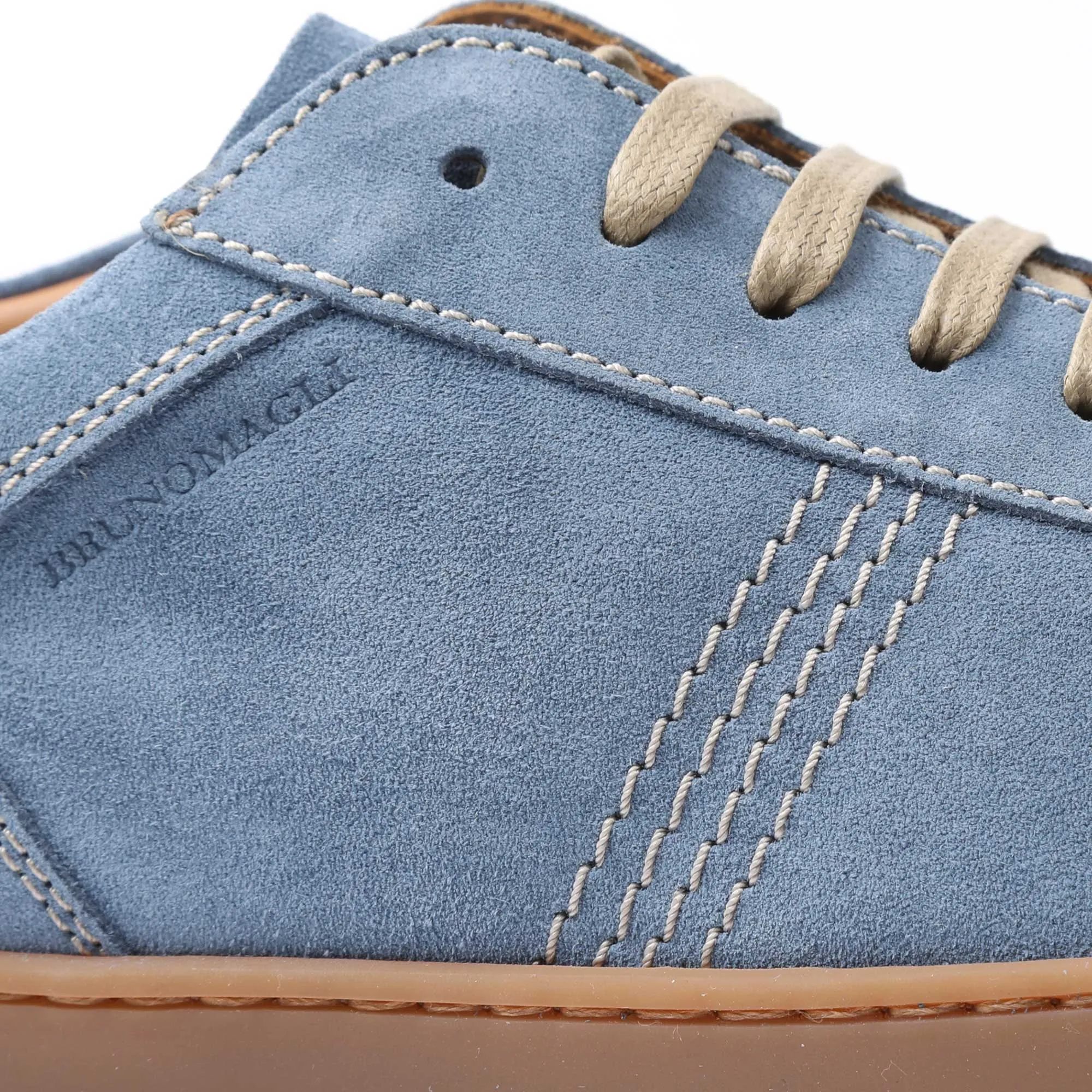 Bono Suede Lace-Up Sneaker - Light Blue sold by Bruno Magli product image thumbnail 3