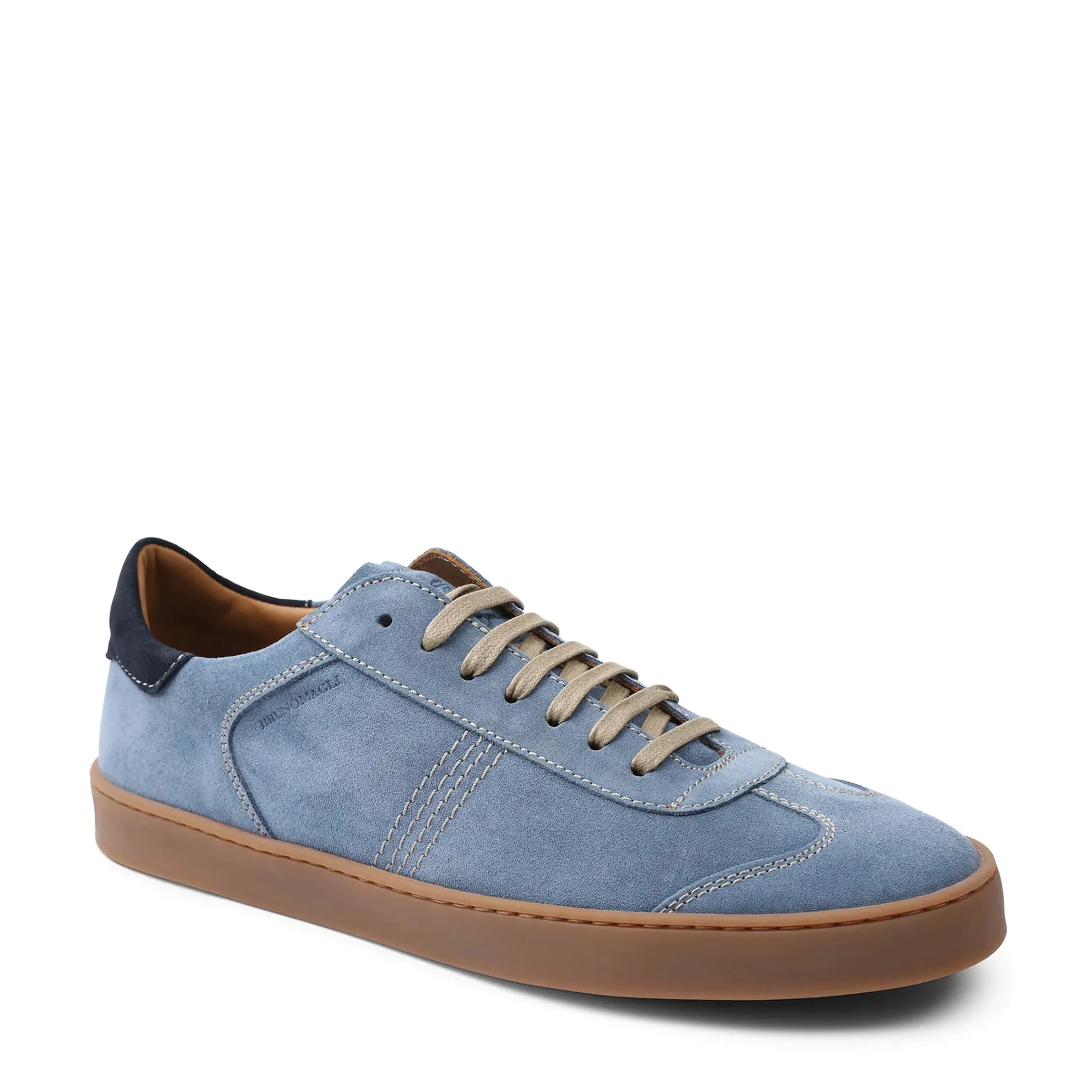 Bono Suede Lace-Up Sneaker - Light Blue sold by Bruno Magli