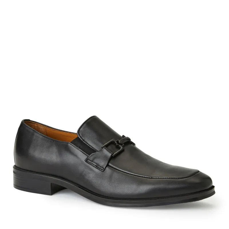 RENZO Classic Double gore Bit Loafer BLACK sold by Bruno Magli