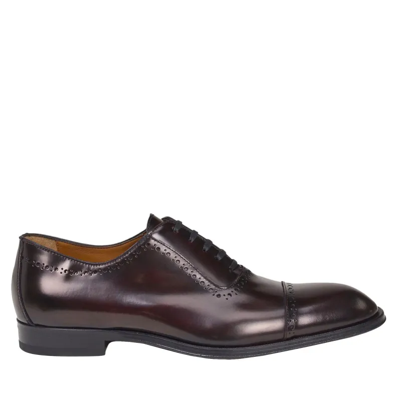 Lucca Cap-toe Oxford - Bordo Leather sold by Bruno Magli