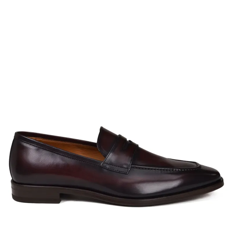 Corrado Penny Loafer - Bordo Leather sold by Bruno Magli