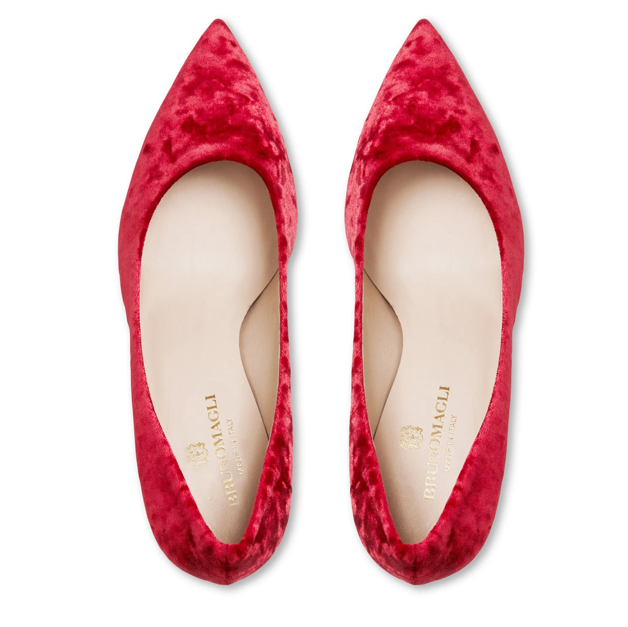 Telma Pointed Toe Pump- Red velvet sold by Bruno Magli product image thumbnail 5