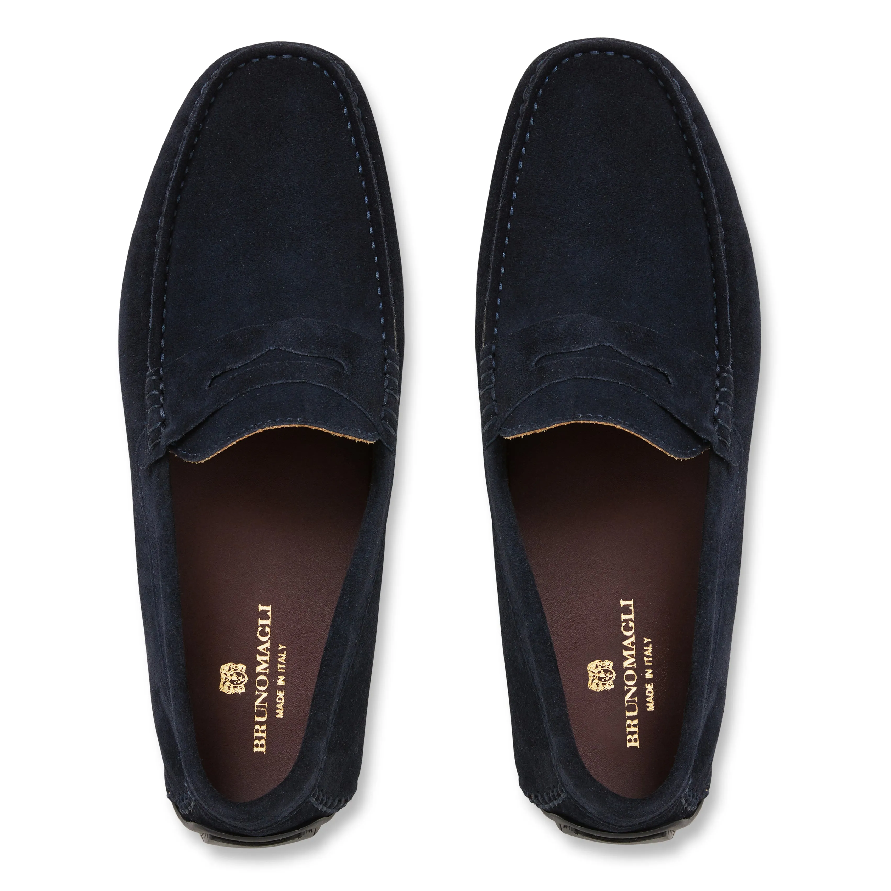 XANE CASUAL SUEDE SLIP-ON DRIVING MOCCASIN-NAVY sold by Bruno Magli product image thumbnail 5