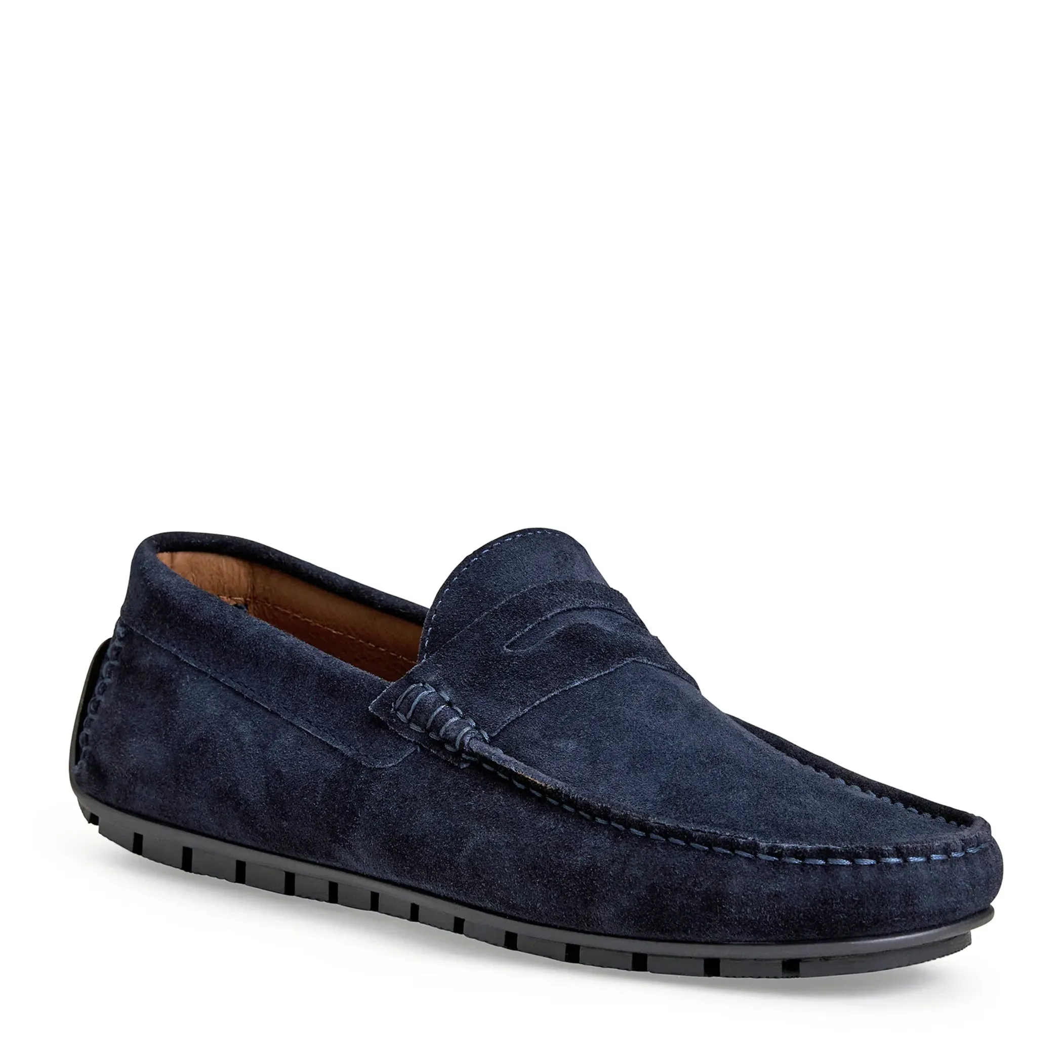 XANE CASUAL SUEDE SLIP-ON DRIVING MOCCASIN-NAVY sold by Bruno Magli
