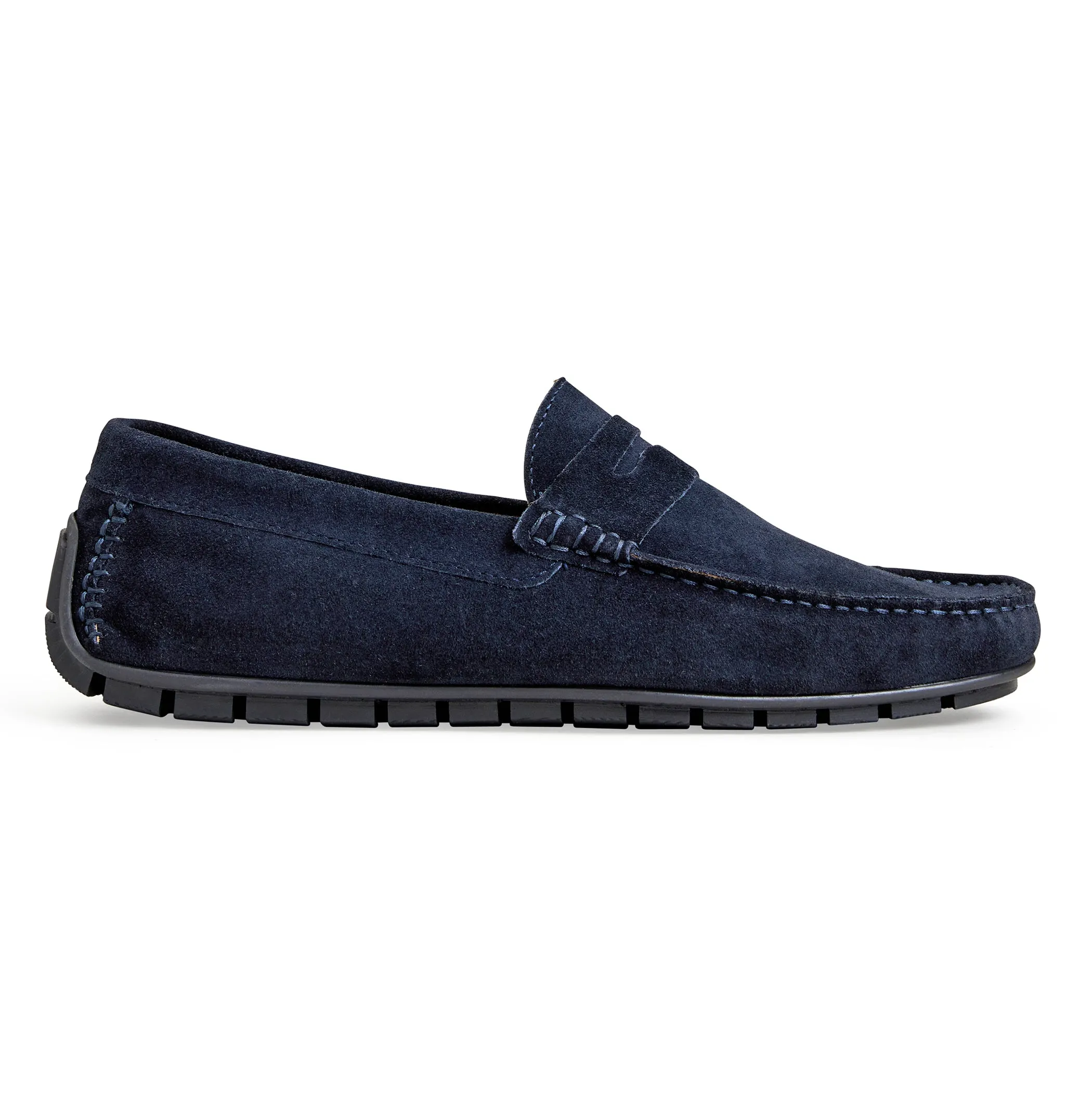 XANE CASUAL SUEDE SLIP-ON DRIVING MOCCASIN-NAVY sold by Bruno Magli product image thumbnail 3