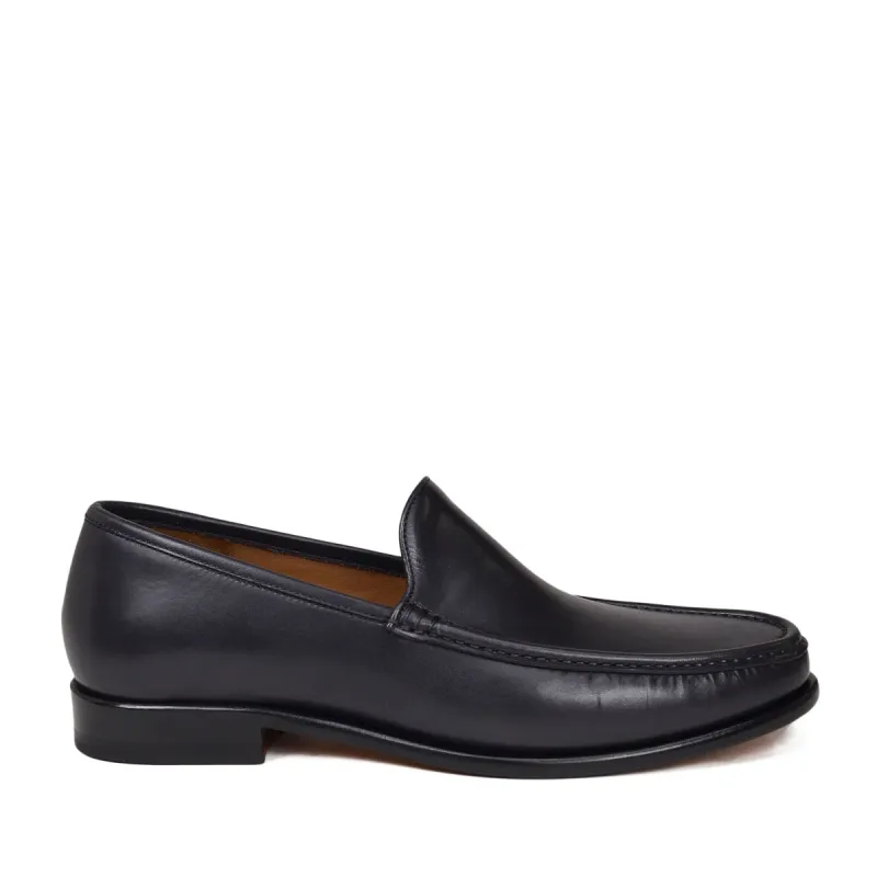 Ello Venetian Loafer Slip-on - Dark Grey Leather sold by Bruno Magli