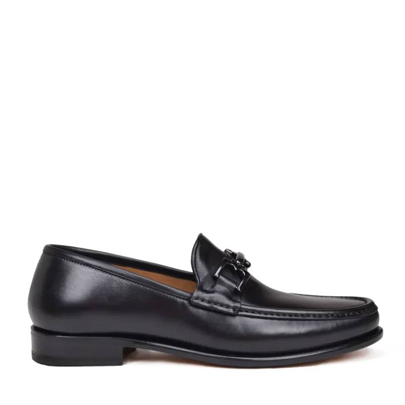 Enzo Slip-On Bit Loafer - Black Leather sold by Bruno Magli