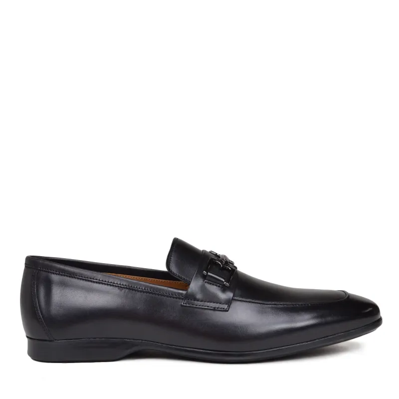 Morolo Slip-On Bit Loafer - Black Leather sold by Bruno Magli