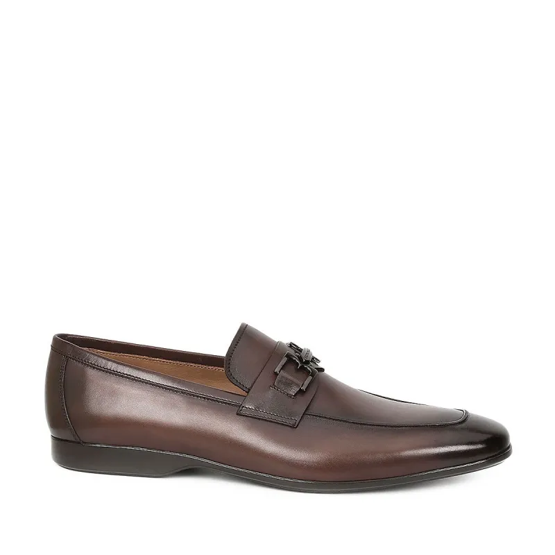 Morolo Slip-On Bit Loafer - Espresso Leather sold by Bruno Magli