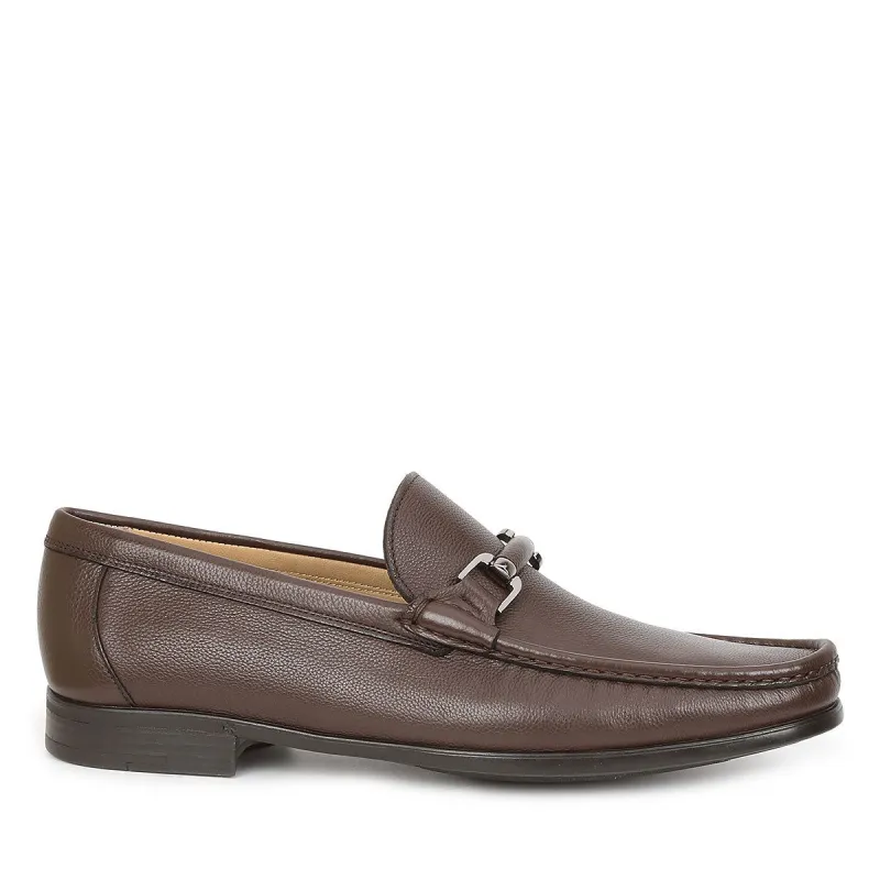 Salento Slip-On Bit Loafer - Dark Brown Leather sold by Bruno Magli