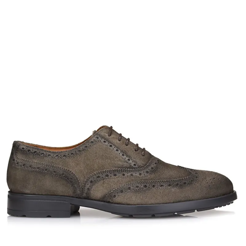 Oliver Suede Lace-up - Taupe Suede sold by Bruno Magli