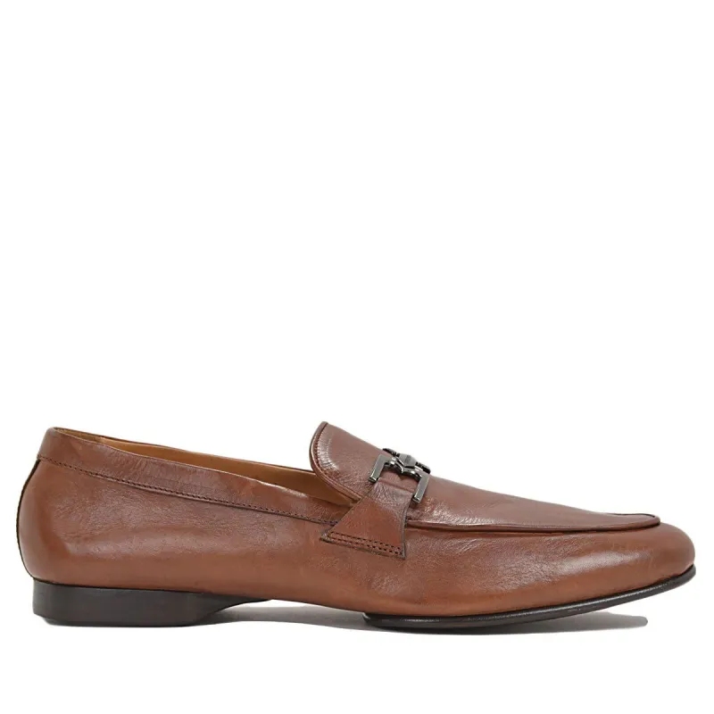 Leo Bit Loafer - Cognac Leather sold by Bruno Magli