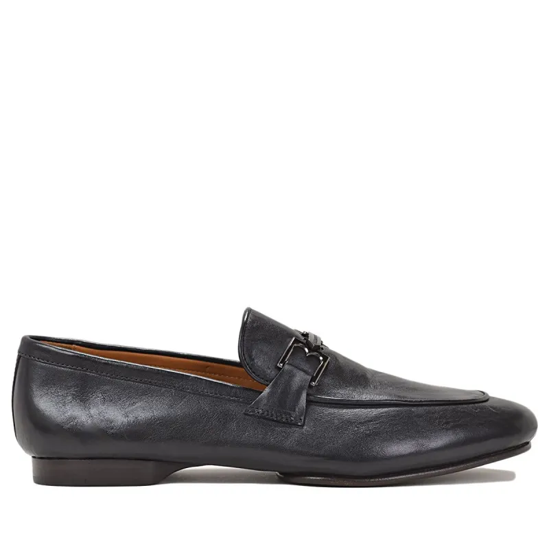 Leo Bit Loafer - Black Leather sold by Bruno Magli