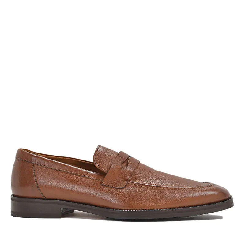 Arco Penny Loafer - Cognac Leather sold by Bruno Magli