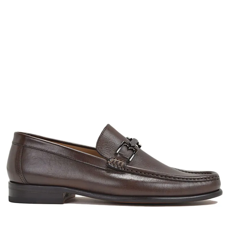 Bigolo Bit Loafer - Dark Brown Leather sold by Bruno Magli
