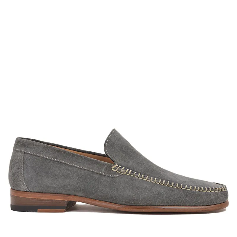 Boca Suede Loafer - Dark Grey Suede sold by Bruno Magli