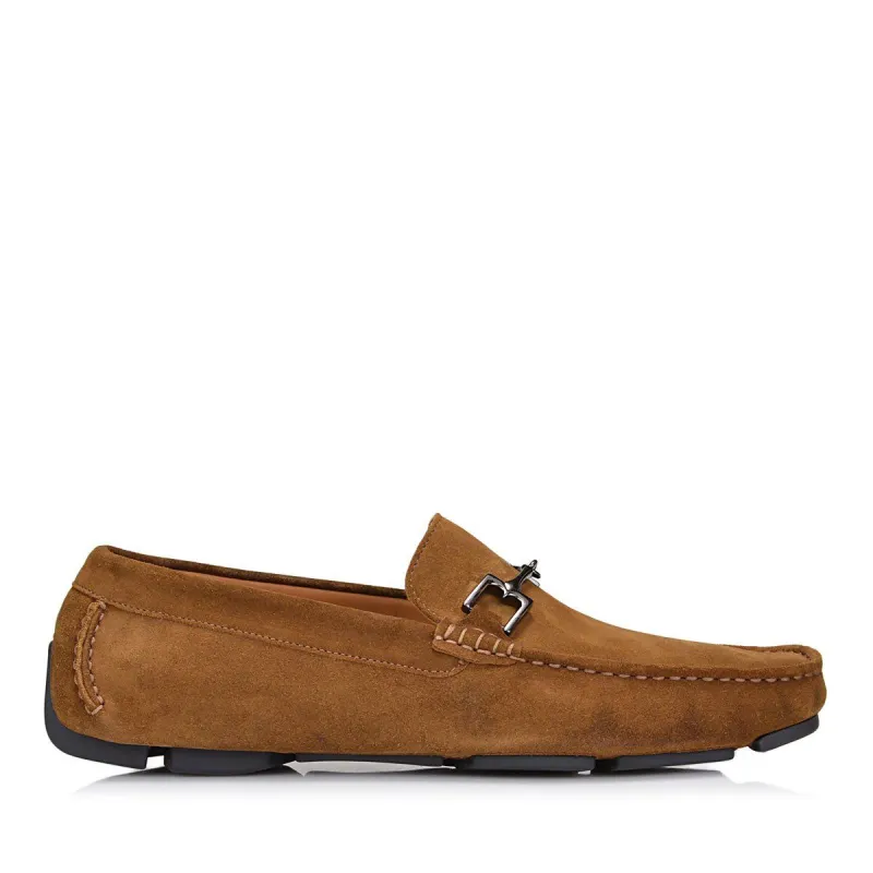 Monza Suede Driver - Cognac Suede sold by Bruno Magli