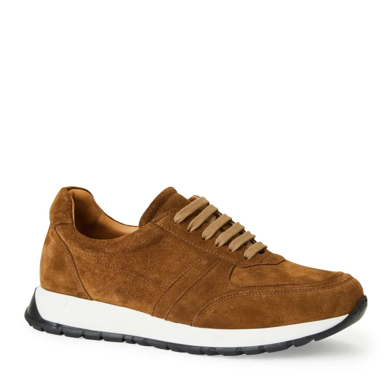 Duccio Mid leather Jogger Sneaker-Rust | Parallel