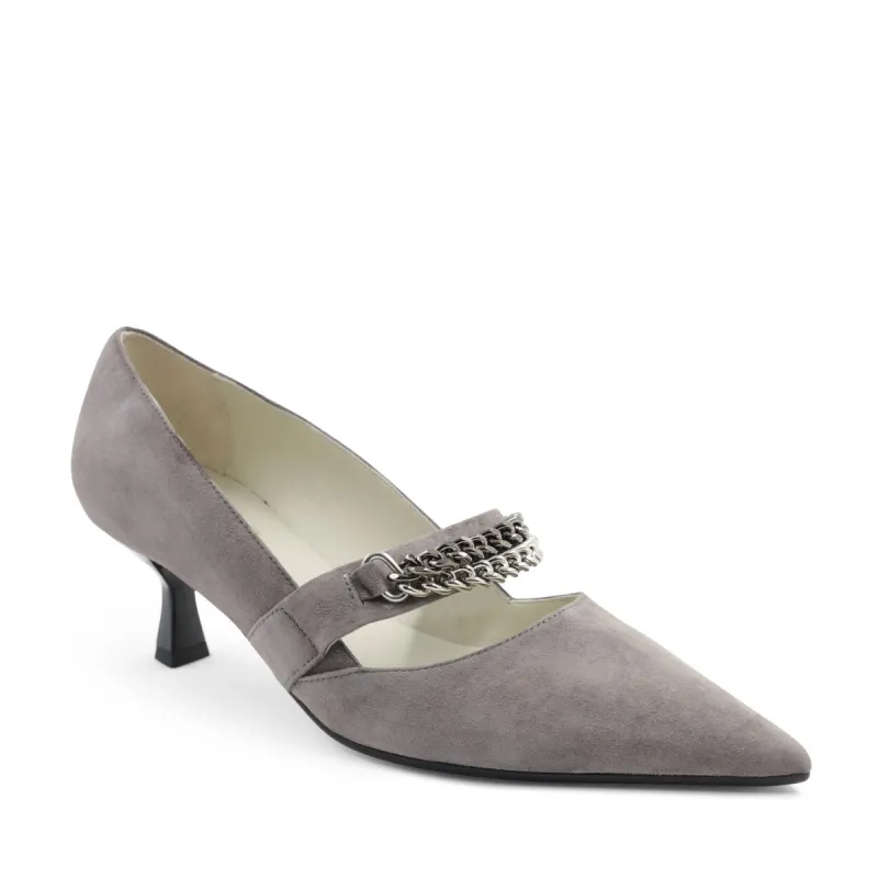 Carmen Elegant Suede Pump - Mink sold by Bruno Magli