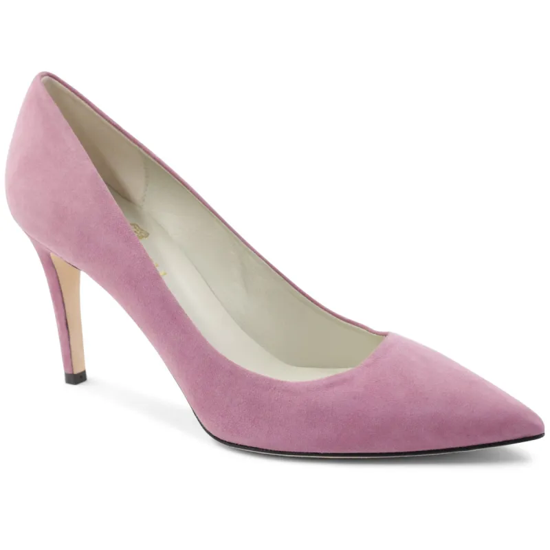 Telma Suede Pointed Toe Heel - Orchid sold by Bruno Magli