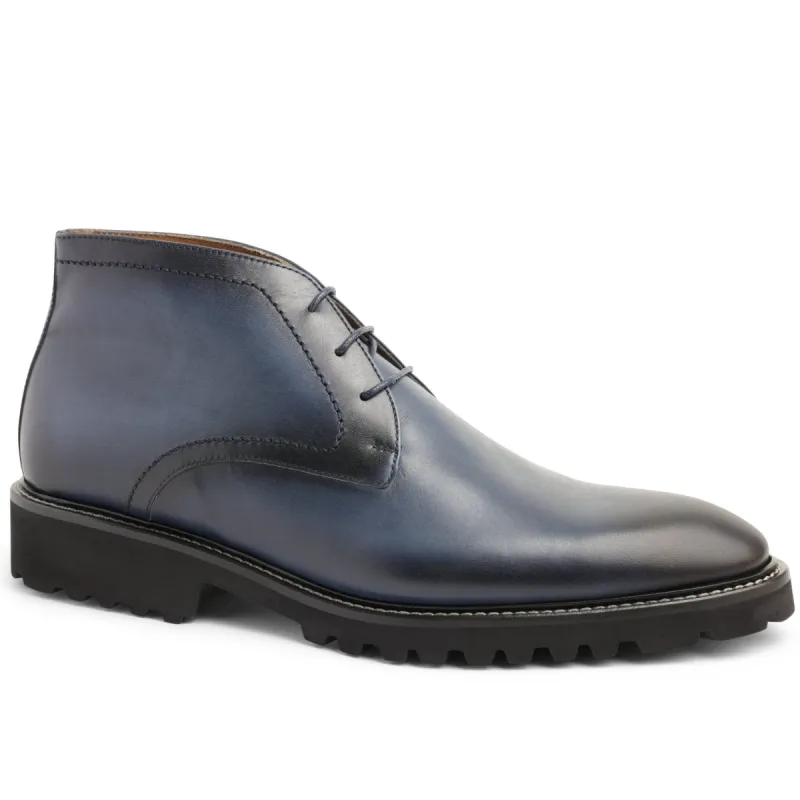 Vicolo Tailored Chukka Leather Boot - Navy sold by Bruno Magli