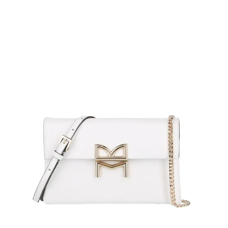 Micro Smooth Leather Crossbody Bag - Talc sold by Bruno Magli