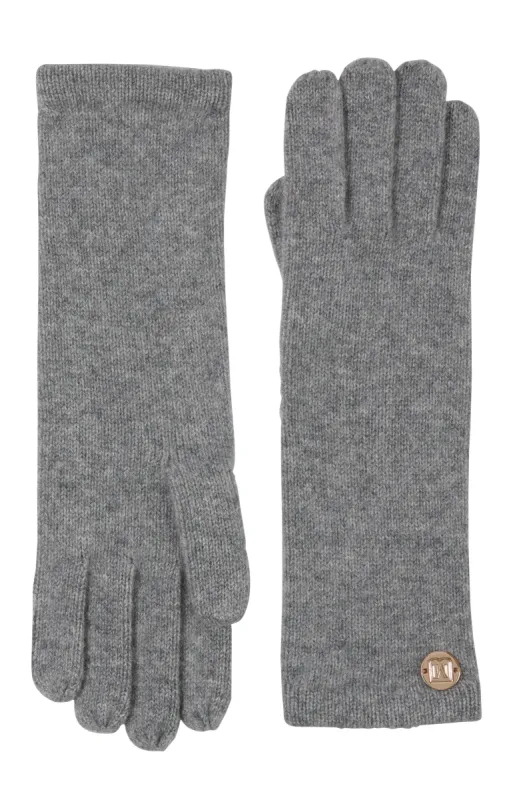 M by Bruno Women's Jersey Knit Gloves grey sold by Bruno Magli