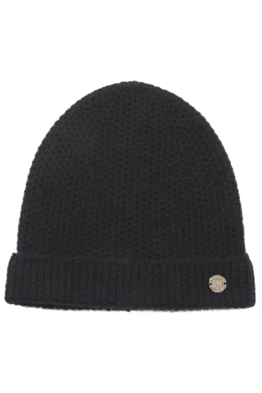M by Bruno Women's Honeycomb knit hat blk sold by Bruno Magli