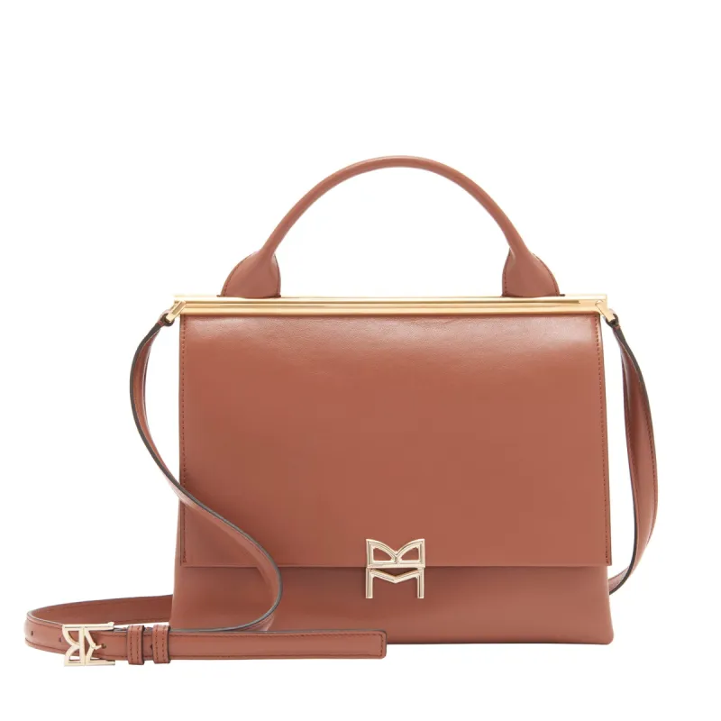 Concertina Top-Handle Satchel Handbag - Sienna sold by Bruno Magli