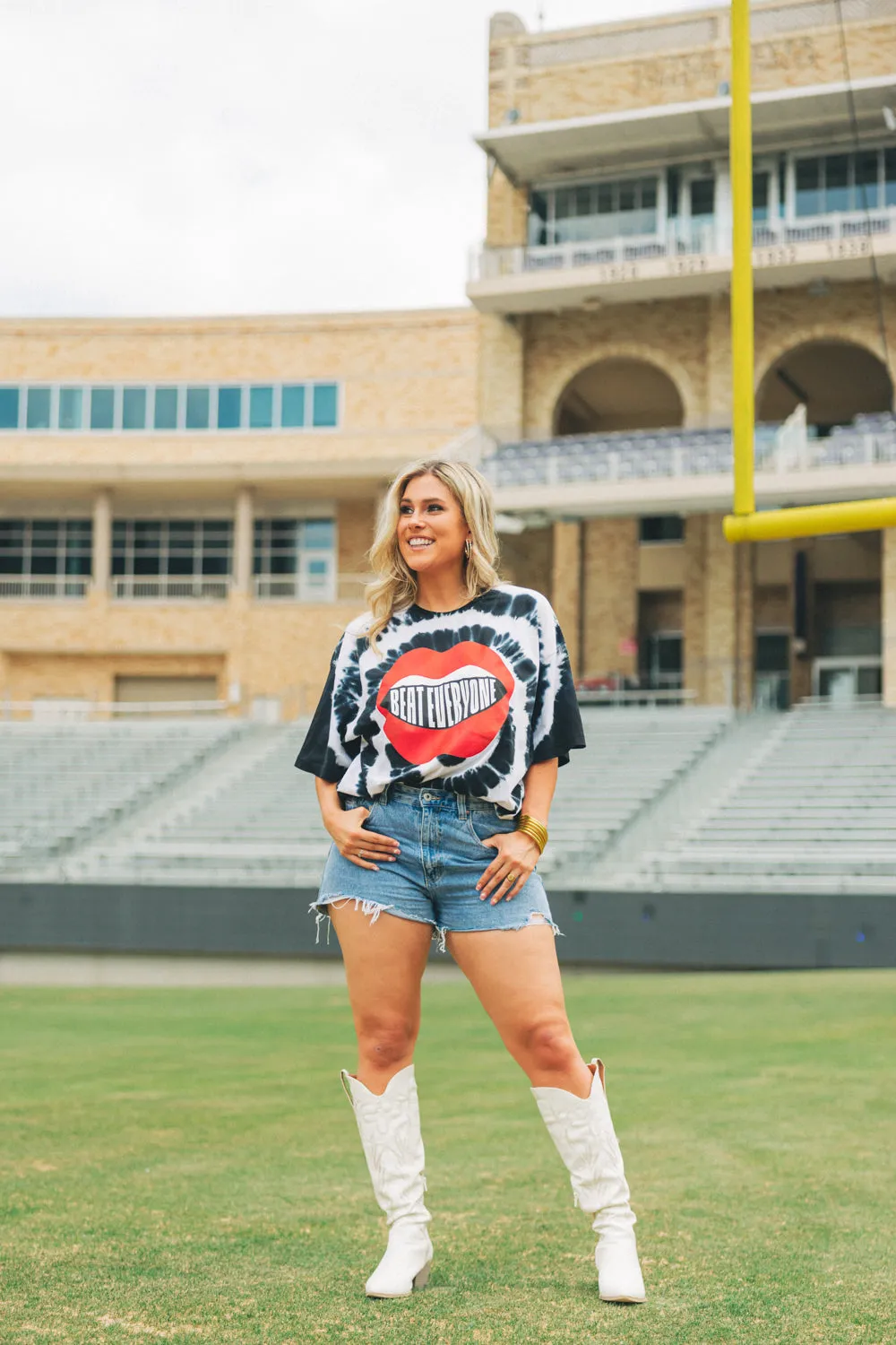 BuddyLove Zoo Oversized Graphic Tie-Dye Tee - Beat Everyone sold by Buddy Love product image thumbnail 3