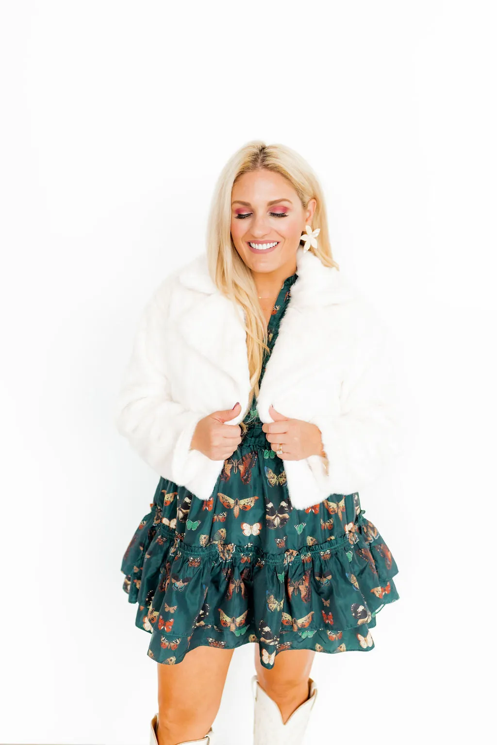 Annie Statement Earrings - Champagne Sparkle sold by Buddy Love product image thumbnail 3