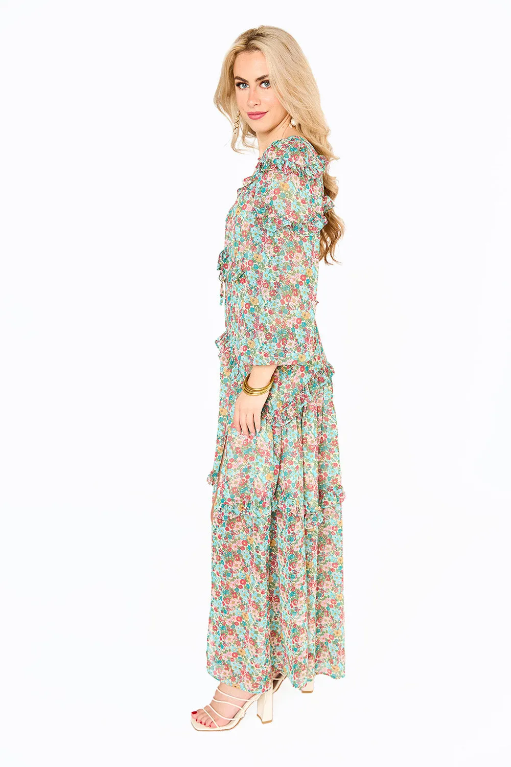 Pia Long Sleeve Maxi Dress - Lush sold by Buddy Love product image thumbnail 3