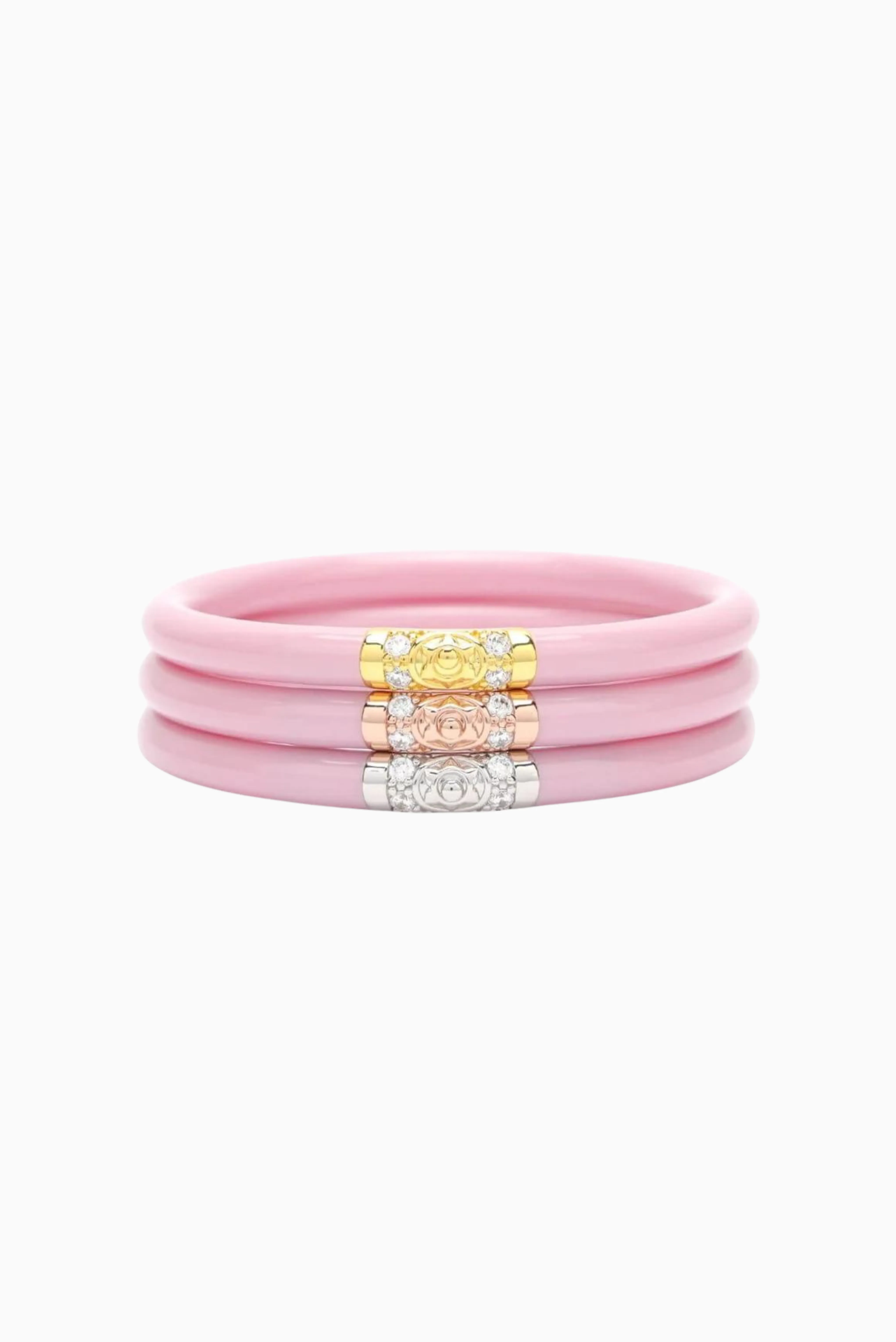 BuDha Girl Three Kings Medium Bangles - Pink sold by Buddy Love