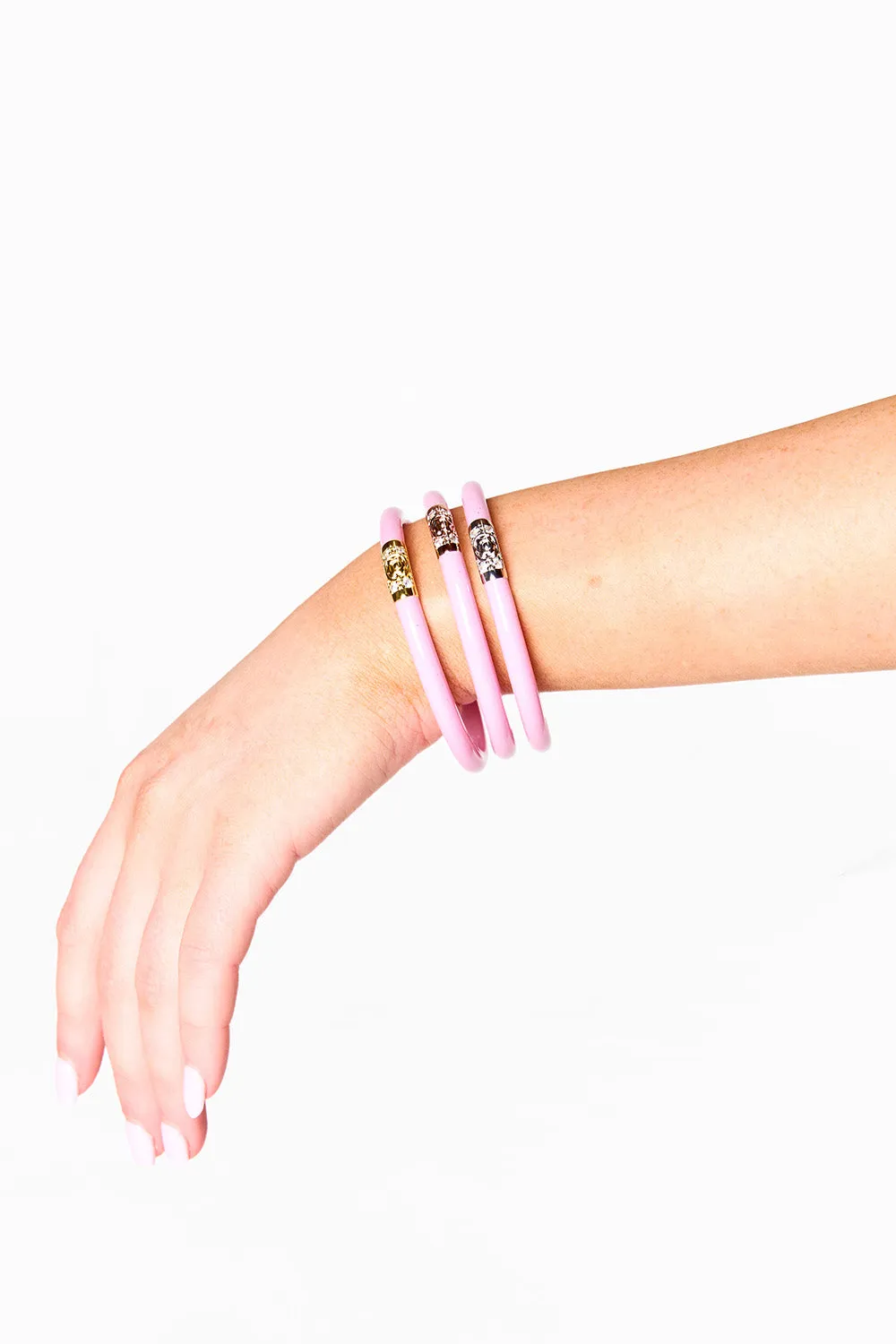 BuDha Girl Three Kings Medium Bangles - Pink sold by Buddy Love product image thumbnail 3