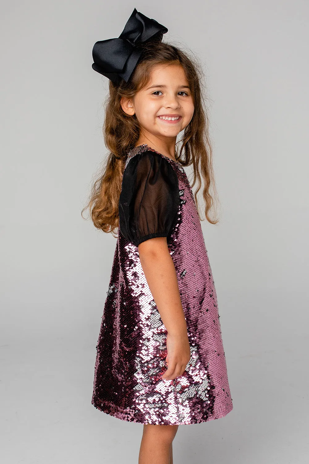 Gigi Sequined Girls Dress - Rose sold by Buddy Love product image thumbnail 3