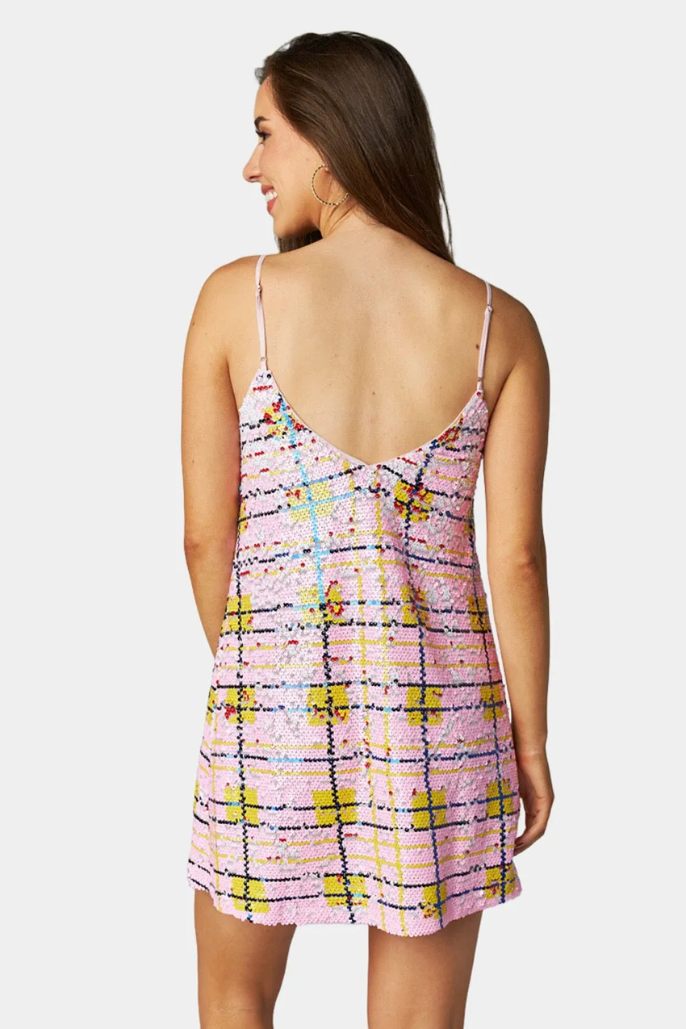 Cleo Sequin Party Dress - Bubble Gum sold by Buddy Love product image thumbnail 5