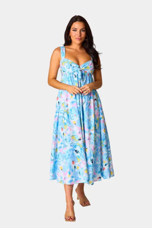Kenny Smocked Back Maxi Dress - Pastel Dream sold by Buddy Love