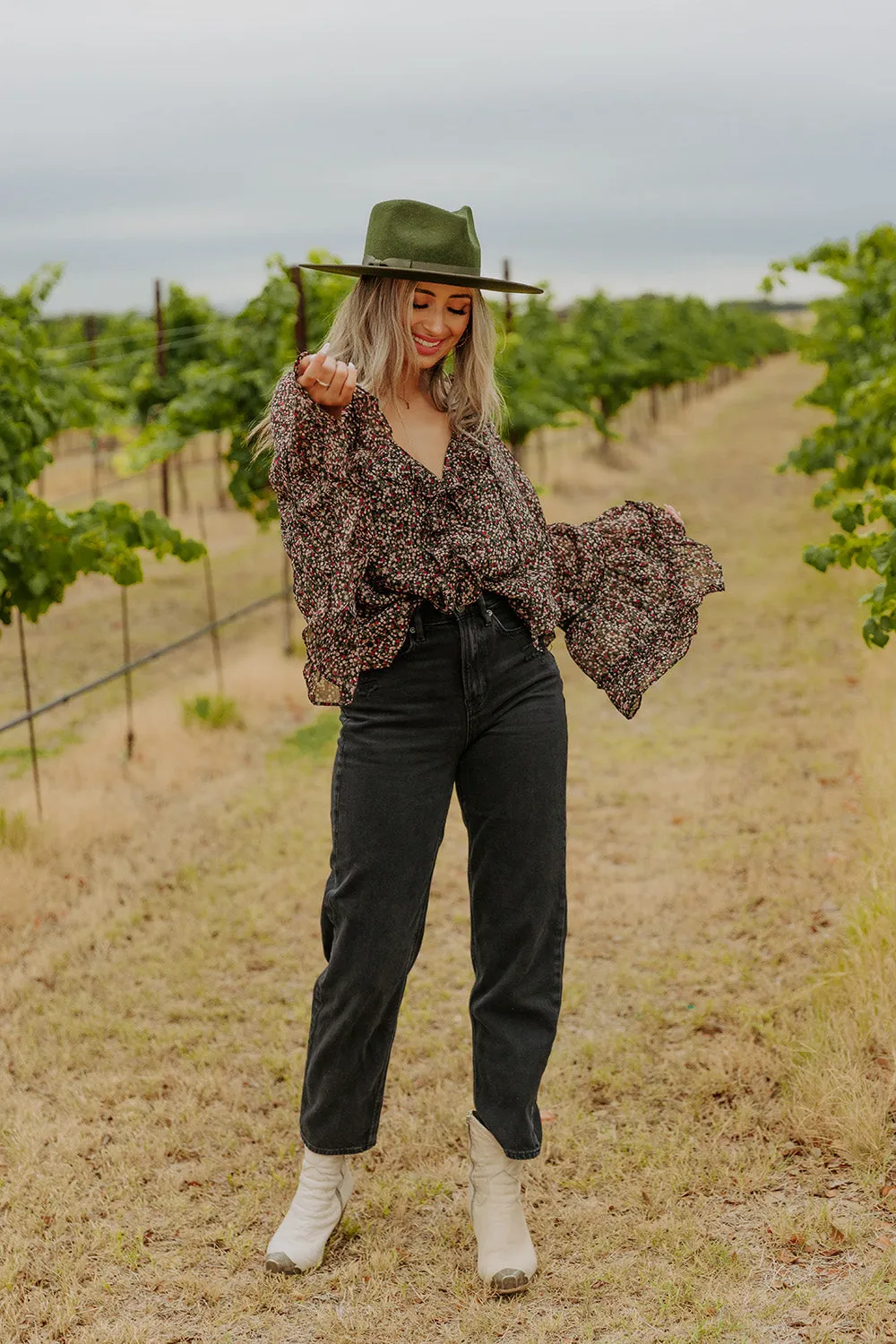 Mason Long Sleeve Ruffle Blouse - Te Amo sold by Buddy Love product image thumbnail 5