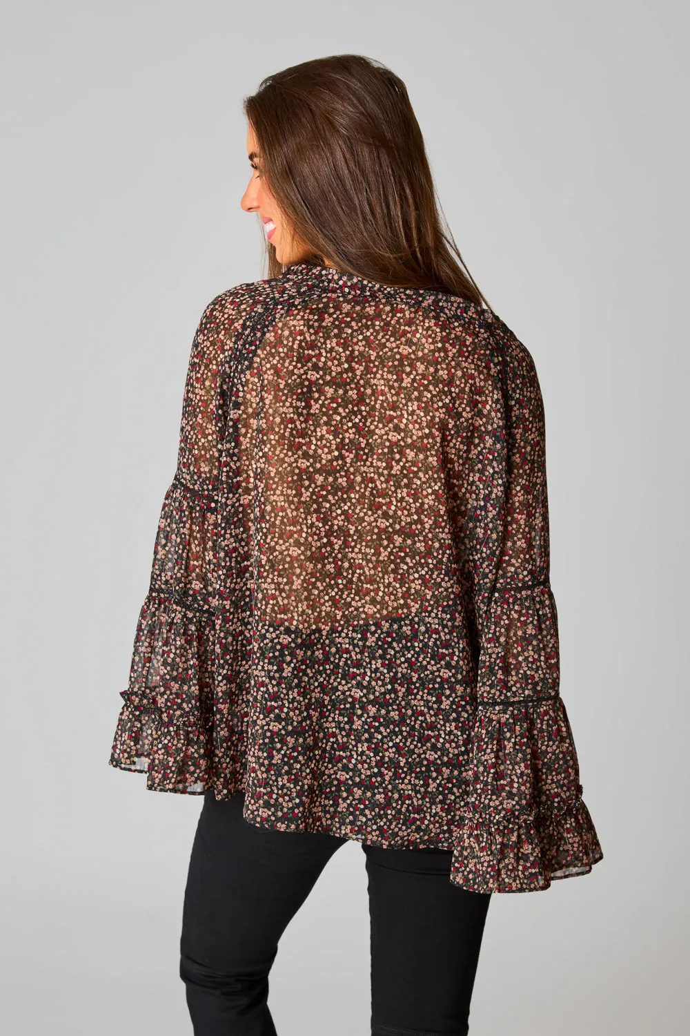 Mason Long Sleeve Ruffle Blouse - Te Amo sold by Buddy Love product image thumbnail 3