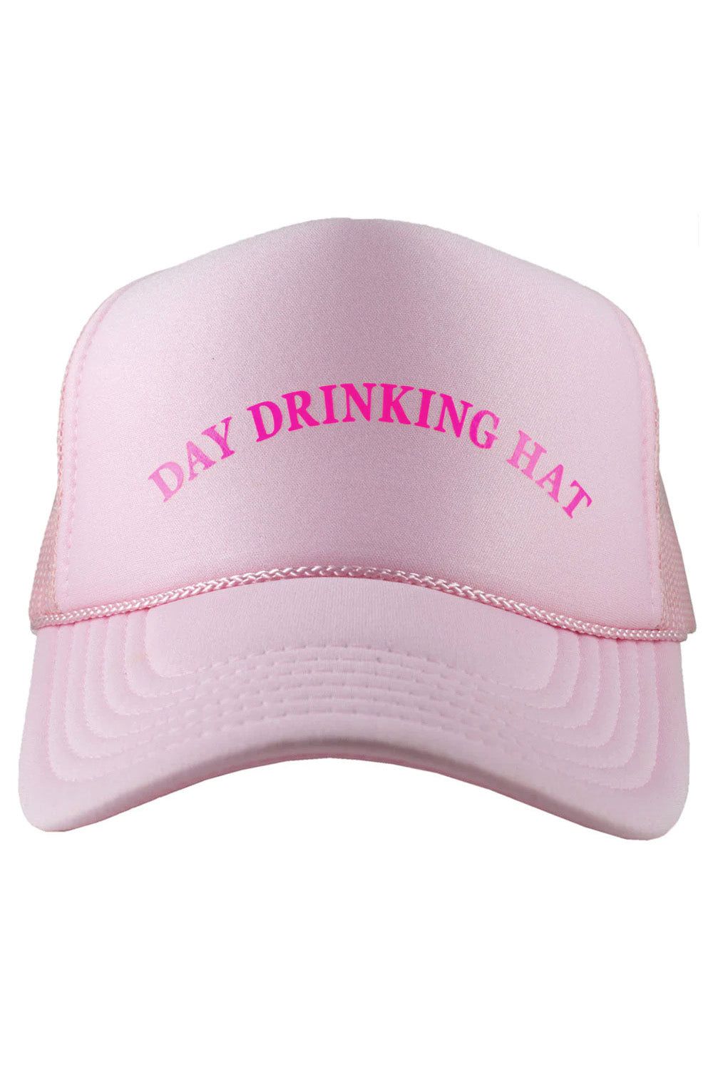 Day Drinking Trucker Hat - Light Pink sold by Buddy Love
