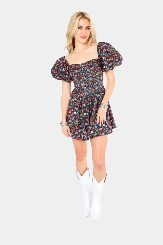 Romeo Puff Sleeve Mini Dress - Daydream sold by Buddy Love