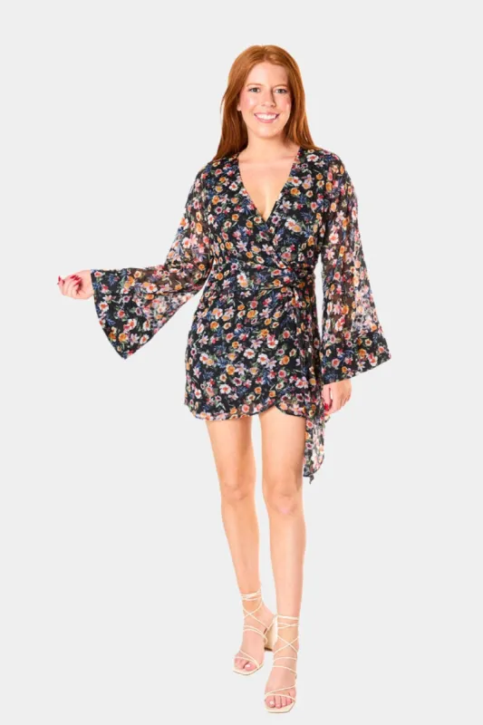 Astrid Wrap Mini Dress - Over It sold by Buddy Love
