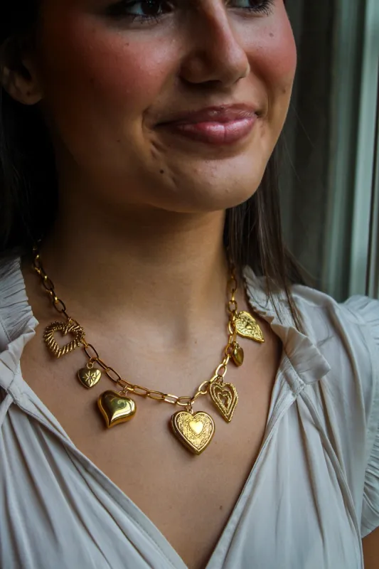 Lola Heart Charm Necklace sold by Buddy Love