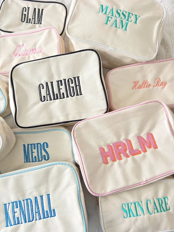 Canvas Makeup Bag Collection sold by Buddy Love