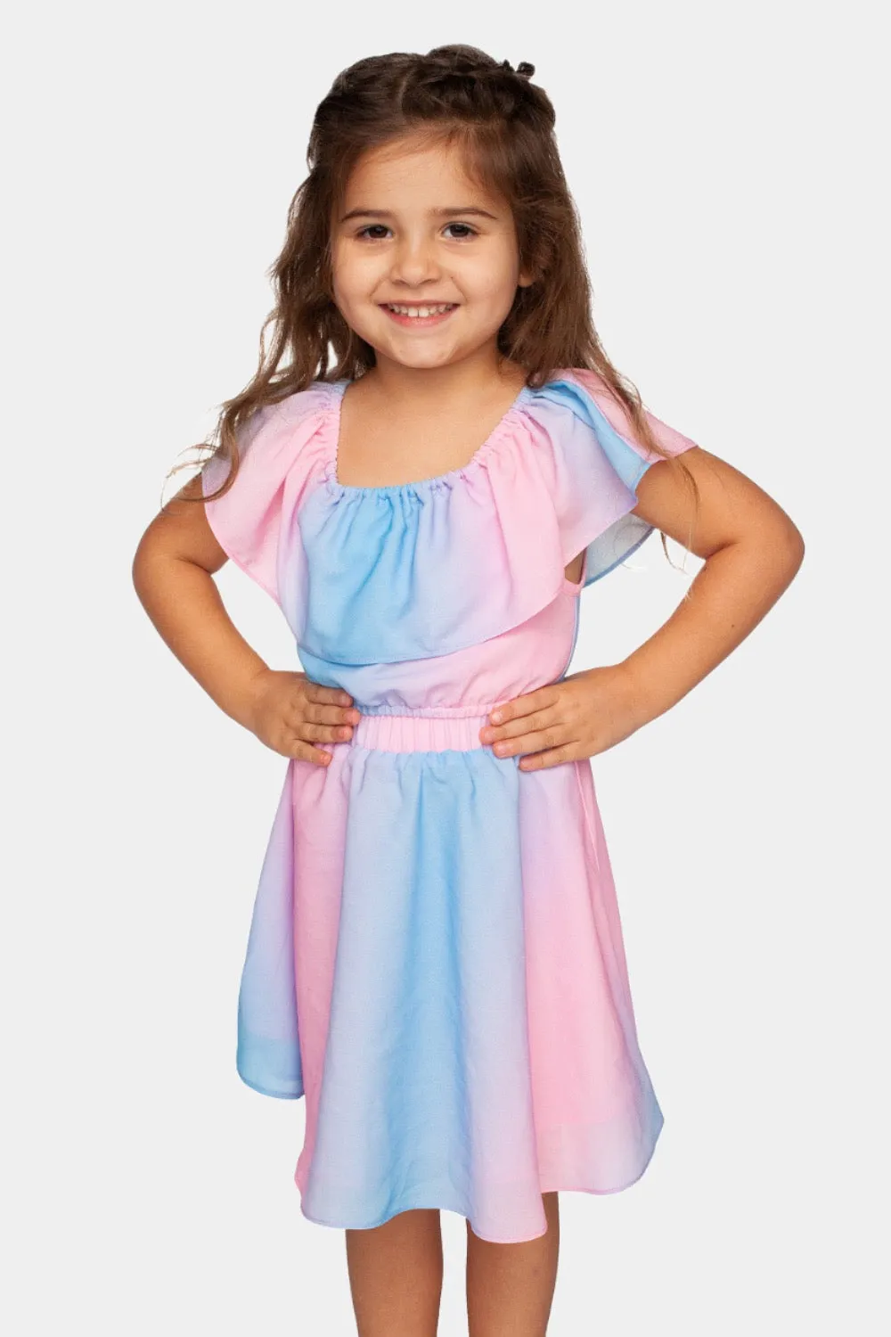 Ainsley Girl's Top and Skirt Set - Cotton Candy sold by Buddy Love