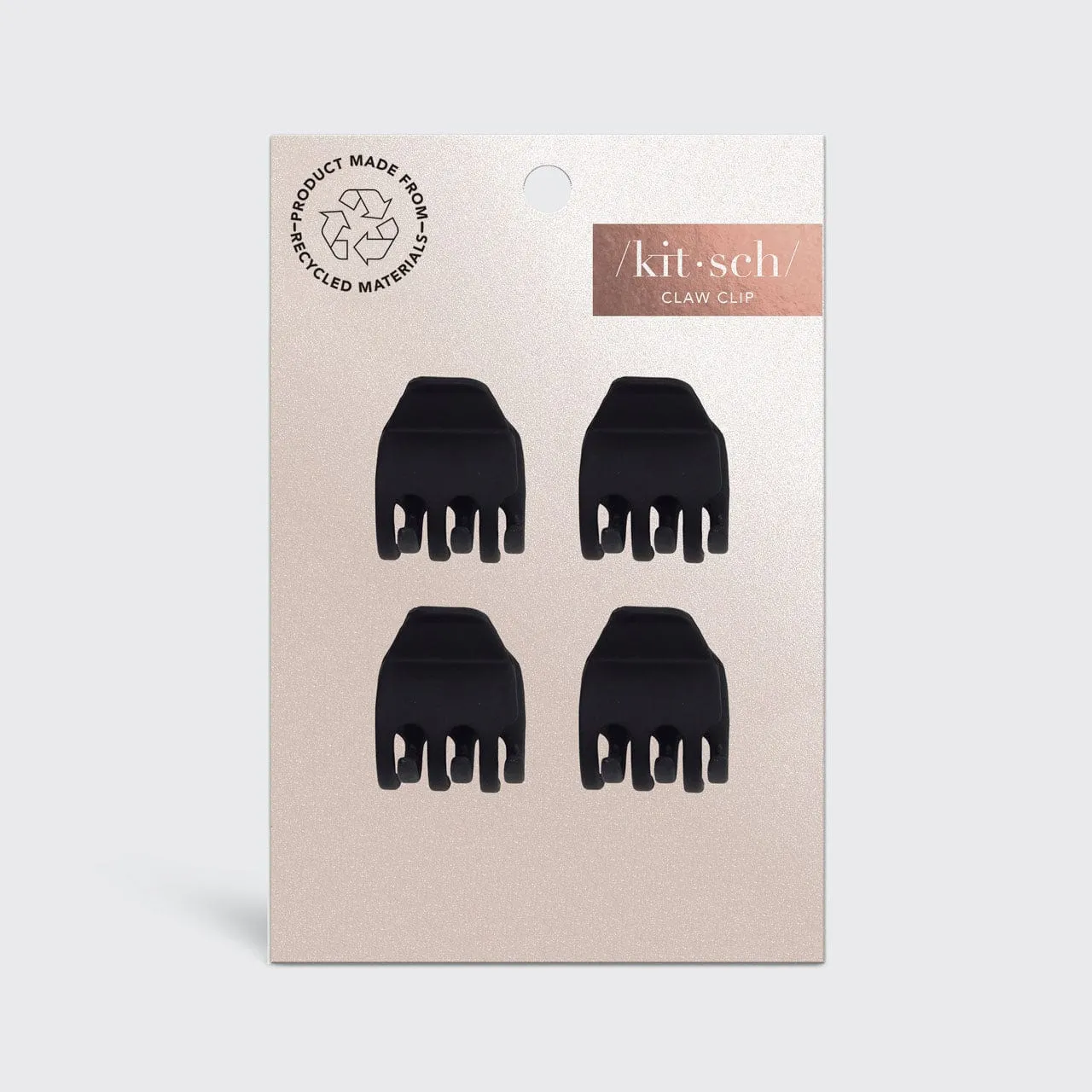 Eco-Friendly Mini Claw Clips 4pc set - Black sold by Buddy Love product image thumbnail 3