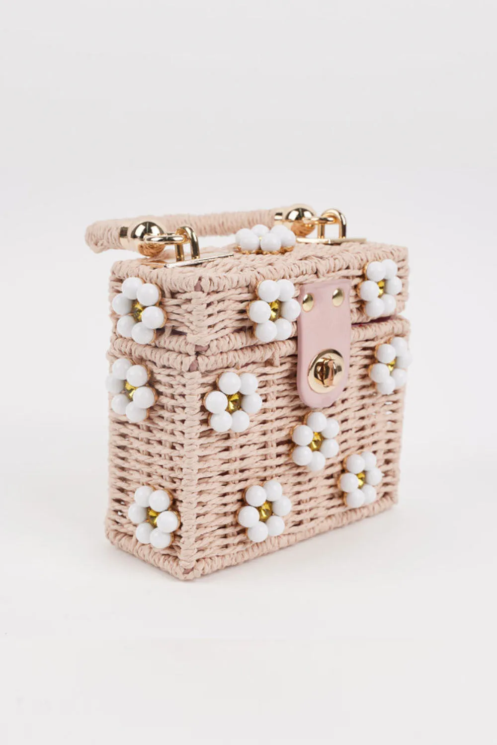 Mini Daisy Bag - Light Pink + White sold by Buddy Love