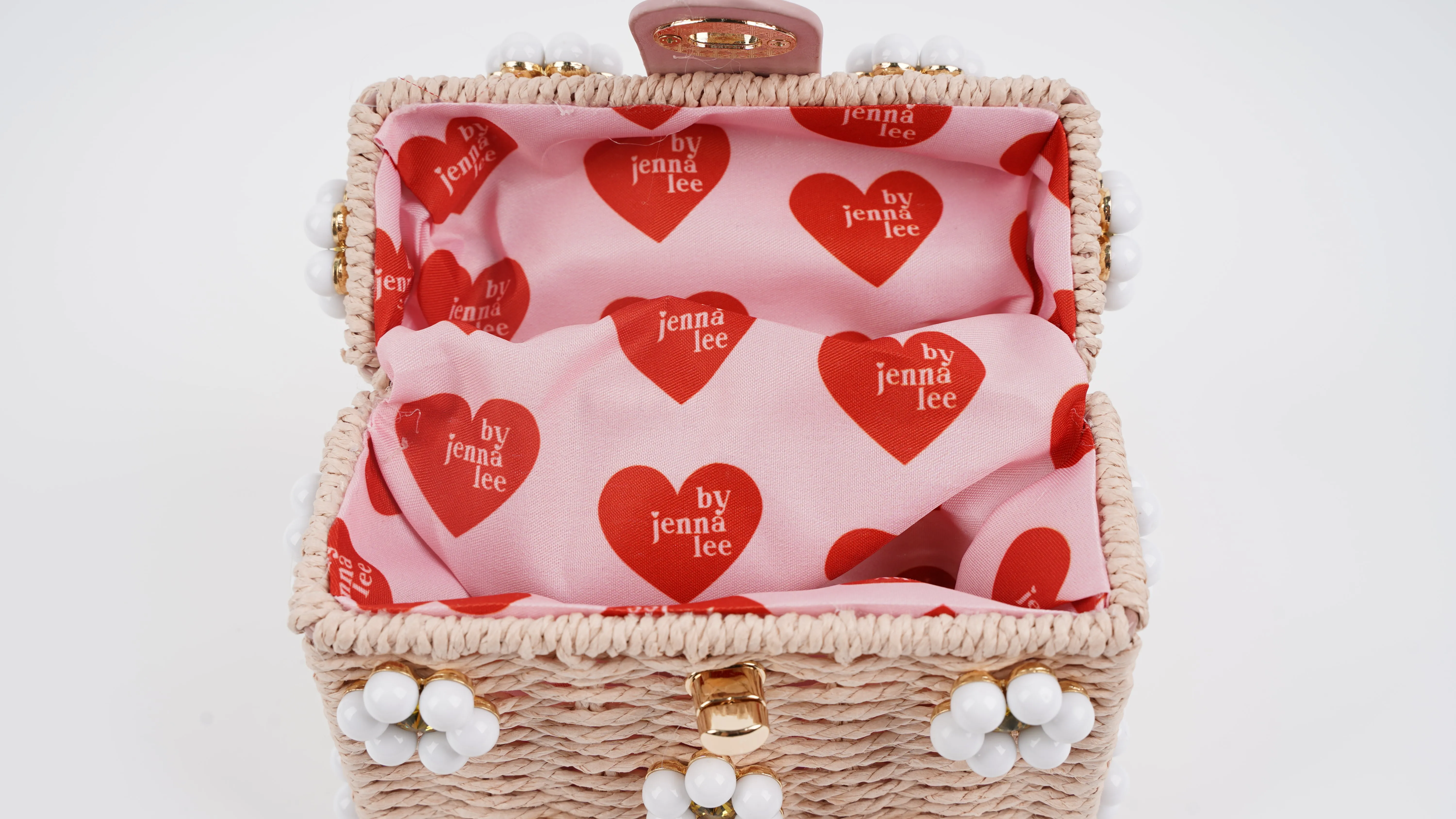 Mini Daisy Bag - Light Pink + White sold by Buddy Love product image thumbnail 4