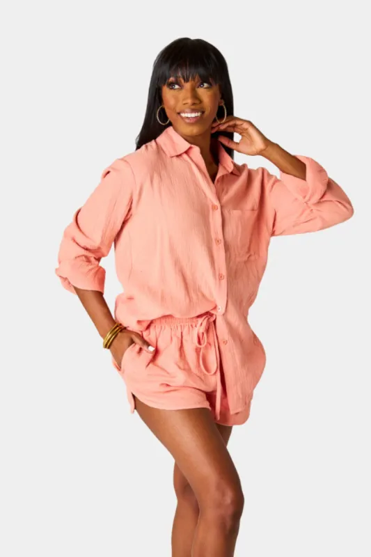 Ellen Outfit Set - Peach sold by Buddy Love